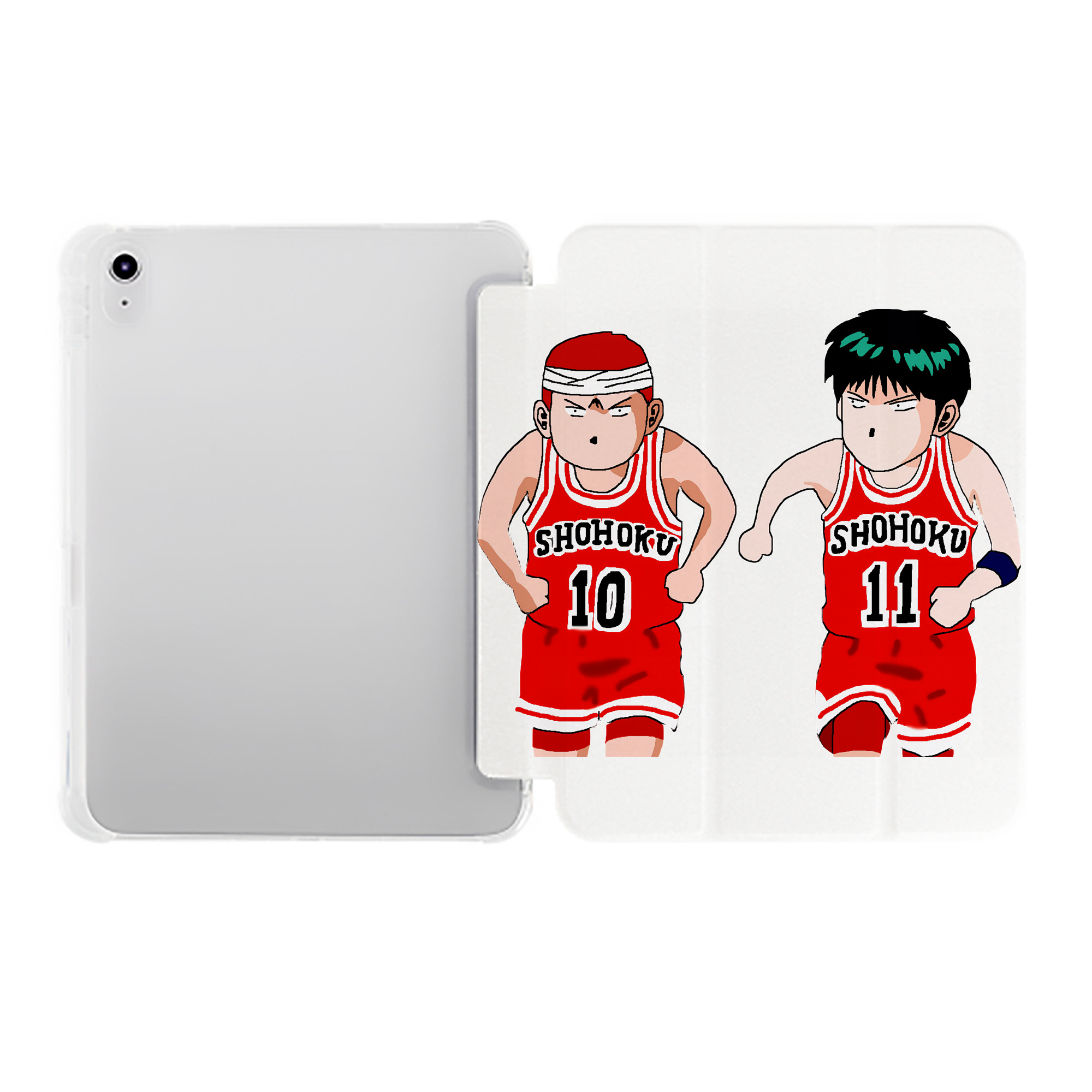 （画像用） SLAM DUNK／スラムダンク IPad ケース ペン収納付き 三つ折りスタンド PUレザー×シリコン 対応機種9.5/10.5/10.9インチ